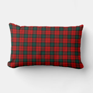 Coussin Rectangle Clan rouge et vert Stewart de tartan d'Atholl