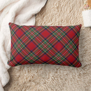 Coussin Rectangle Clan rustique élégant Plaid Stewart Tartan