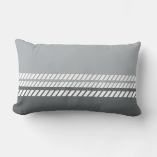 Coussin Rectangle Classic Dove Grey & Dark Grey with Stripes