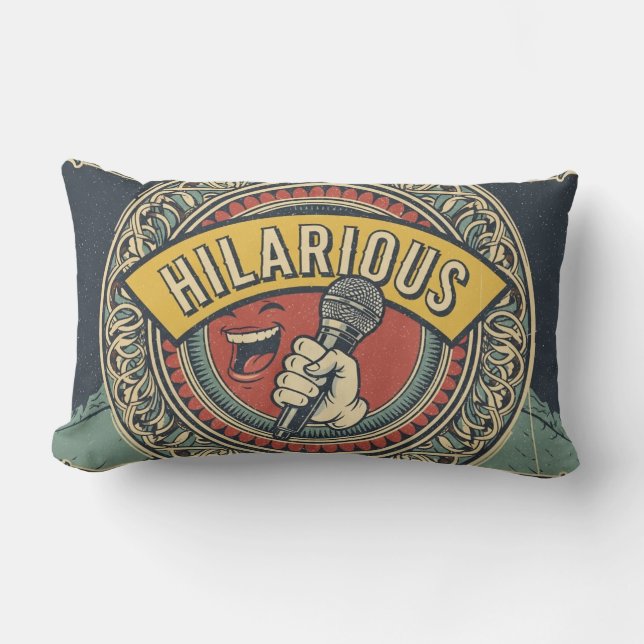Coussin Rectangle  Classic Hilarious Mic Throw Pillow (Recto)