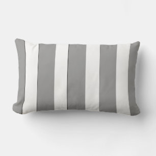 Coussin Rectangle Classique Moderne Élégant Gris Et Blancs
