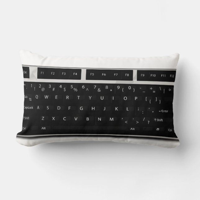 Coussin Rectangle Clavier de PC (Recto)