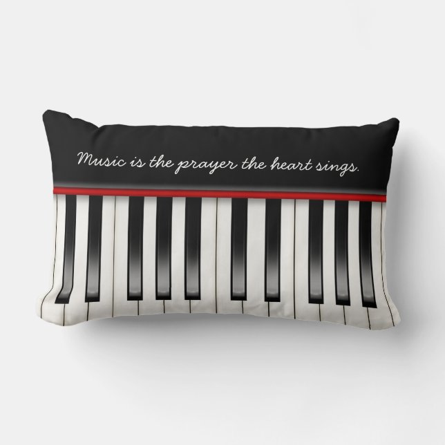 Coussin Rectangle Clavier pour piano (Recto)
