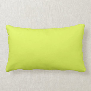 Coussin Rectangle Clé de couleur solide jaune vert