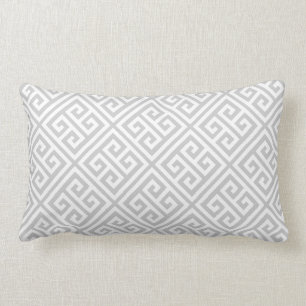 Coussin Rectangle Clé grecque gris Motif