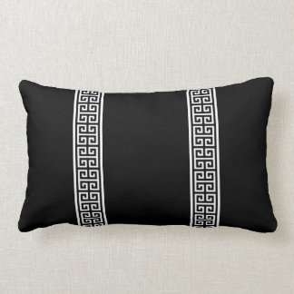 Coussin Rectangle Clé grecque noir et blanc
