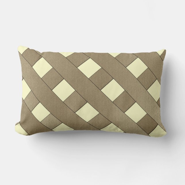 Coussin Rectangle Clôture du treillis par Shirley Taylor (Recto)