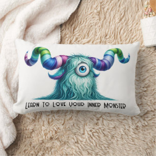 Coussin Rectangle Clyde - Monstre Curieux Borgne