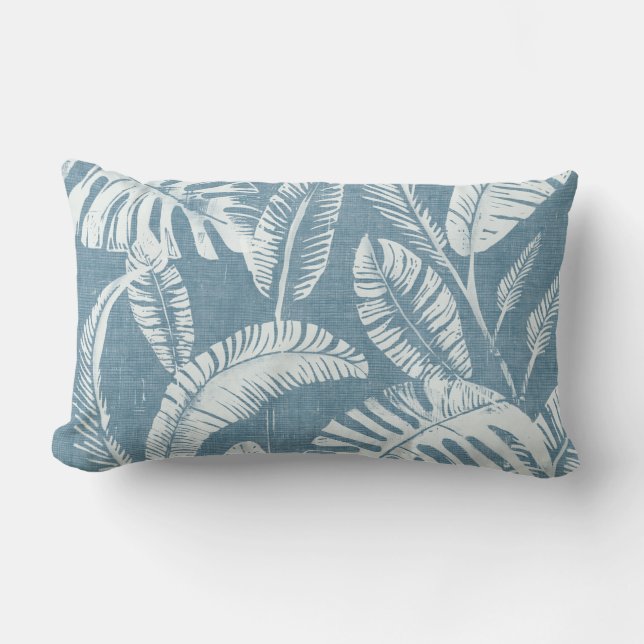 Coussin Rectangle Coastal Palm Feuilles Jeu d'oreiller (Recto)