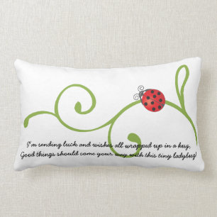 Coussin Rectangle Coccinelle sur la vigne