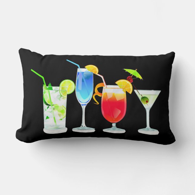 Coussin Rectangle Cocktails (Recto)