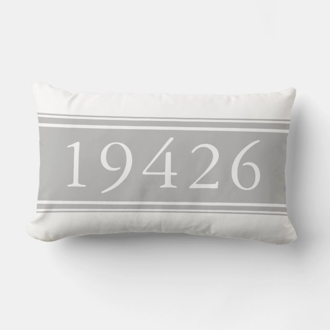 Coussin Rectangle Code postal personnalisé des bandes de pays frança (Recto)