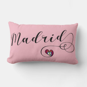 Coussin Rectangle Coeur Madrid Cushion, espagnol