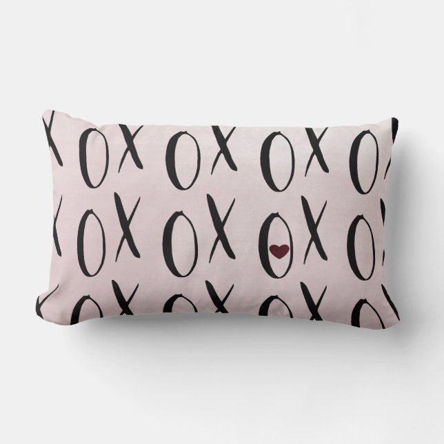 Coussin Rectangle Coeur XOXO (Recto)