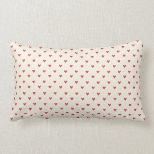 Coussin Rectangle Coeurs minuscules peu de copie rouge de coeur de p