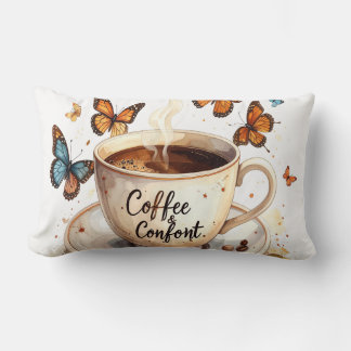 Coussin Rectangle Coffee & Comfort Peaceful Butterfly Pillow