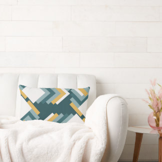 Coussin Rectangle Cojín de moda en tonos verdes y mostaza