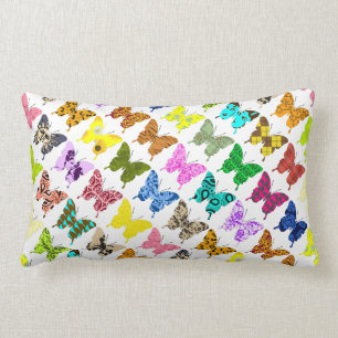 Coussin Rectangle Collage de papillon