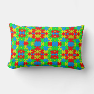 Coussin Rectangle Collage de puzzle