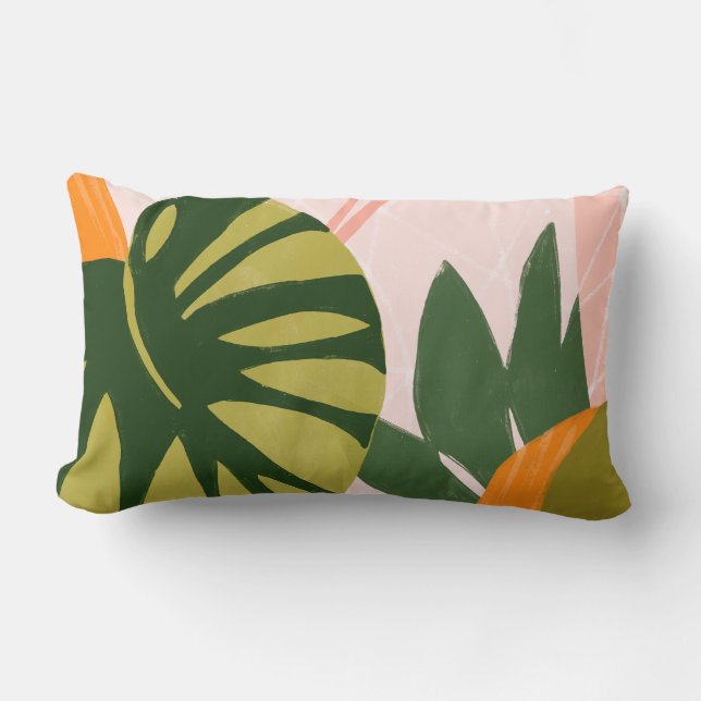 Coussin Rectangle Collage Jungle I (Recto)