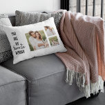 Coussin Rectangle Collage moderne Couple Photo & Romantic Love Citat<br><div class="desc">Collage moderne Couple Photo & Romantic Love Citation</div>