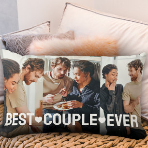 Coussin Rectangle Collage photo Couple 3 moderne Meilleur Couple Jam