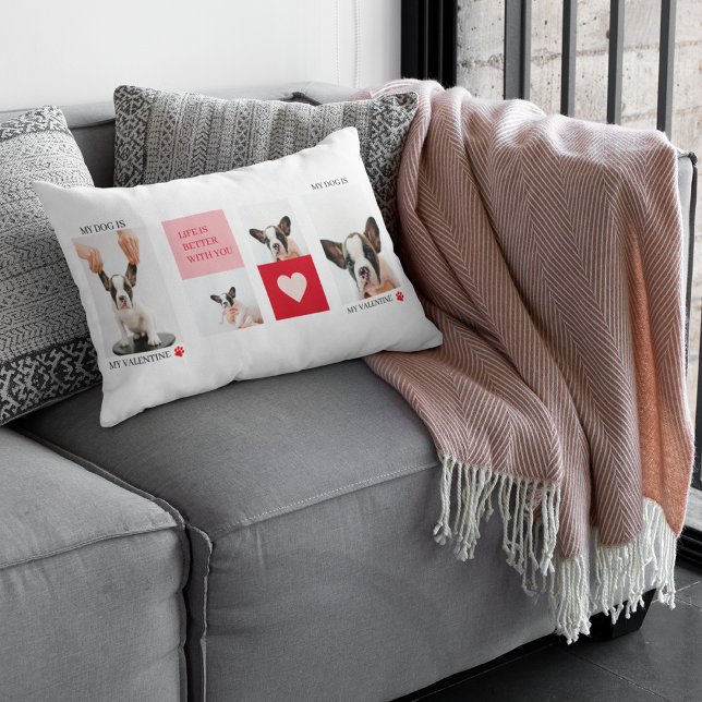 Coussin Rectangle Collage photos de chiens | Mon chien est ma Saint- (Créateur téléchargé)