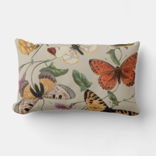 Coussin Rectangle Collection de la papillon Moth Nature Dessin