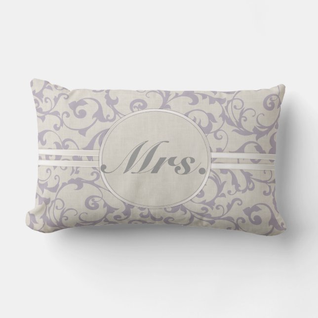 Coussin Rectangle Collection de Mariages de lavande SmartElegance (Recto)