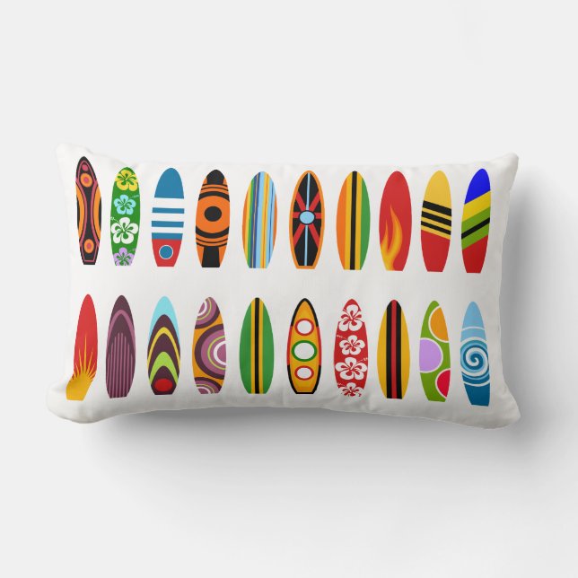 Coussin Rectangle Collection de surf (Recto)