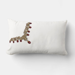 Coussin Rectangle Collier de Kundan