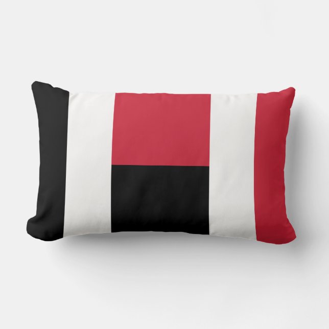 Coussin Rectangle Colorblock - RWB (Recto)