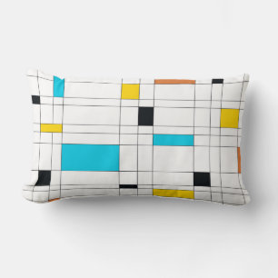 Coussin Rectangle Coloré, cool, tendance, art d'illustration moderne