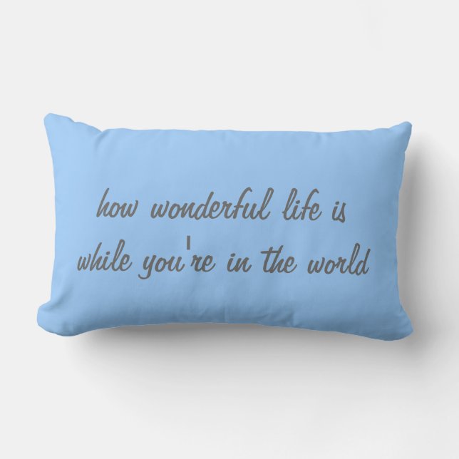 Coussin Rectangle Combien merveilleux (Recto)