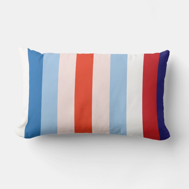 Coussin Rectangle Combinaison de 8 couleurs (Recto)