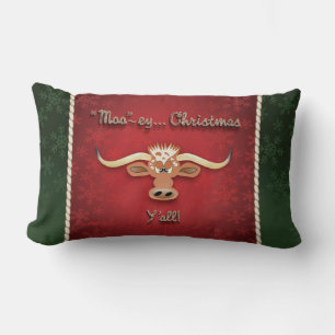 Coussin Rectangle Comique Longhorn Steer