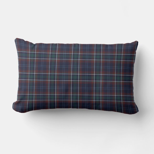 Coussin Rectangle Commonwealth du Massachusetts Tartan (Recto)
