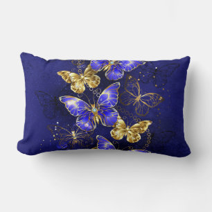 Coussin Rectangle Composition avec papillons Sapphire