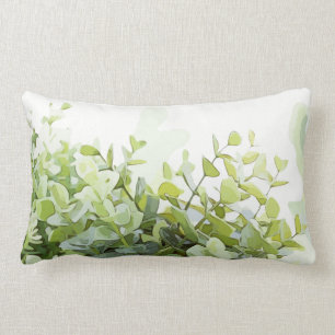 Coussin Rectangle Concept de verdure feuille vert