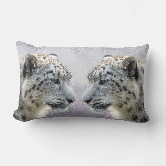 Coussin Rectangle Conception artistique de la faune à symétrie miroi (Recto)