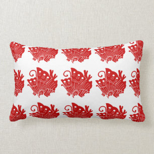 Coussin Rectangle Conception asiatique de Kamon de Japonais de