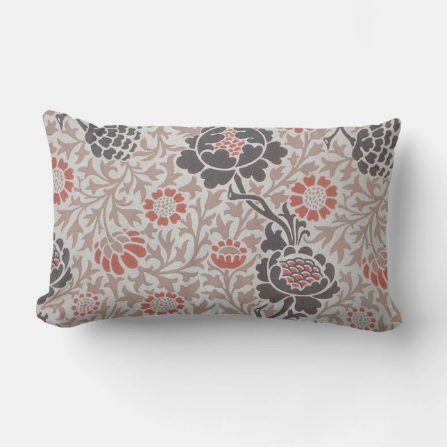 Coussin Rectangle Conception d'art botanique de William Morris Graft (Recto)