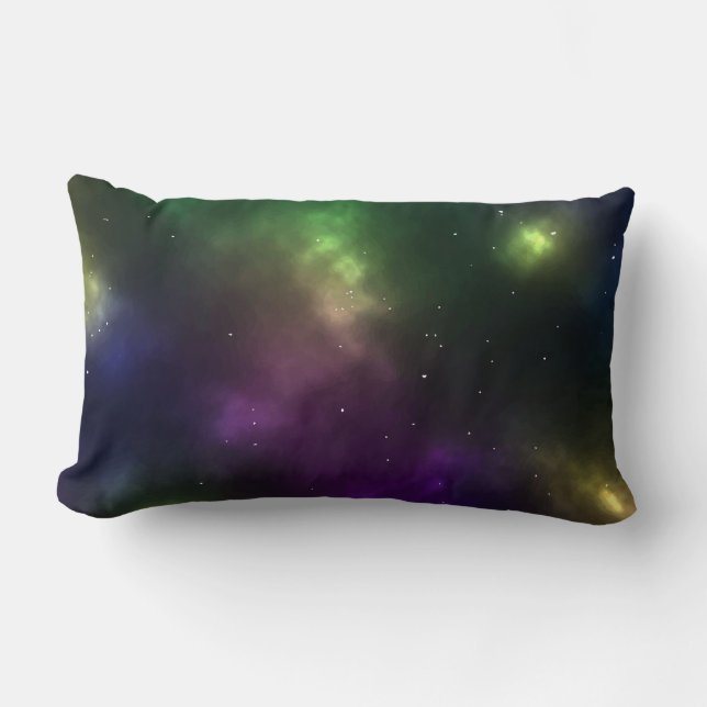 Coussin Rectangle Conception de constellations de l'espace cosmique  (Recto)