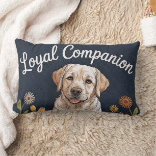 Coussin Rectangle Conception de courtepointe Labrador Retriever doré