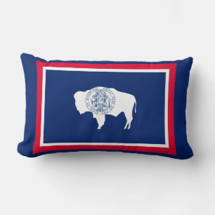 Coussin Rectangle Conception de drapeau d'état du Wyoming