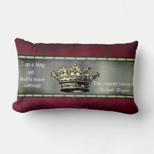 Coussin Rectangle Conception de la Couronne royale pour le contrôle