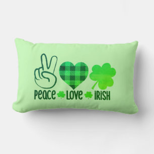 Coussin Rectangle Conception de la Saint-Patrick irlandais de l'amou