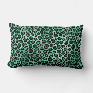 Coussin Rectangle Conception de la série Safari Émeraude et Or 9