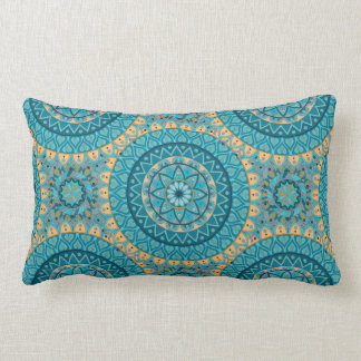 Coussin Rectangle Conception de motif d'abrégé sur mandala de Boho