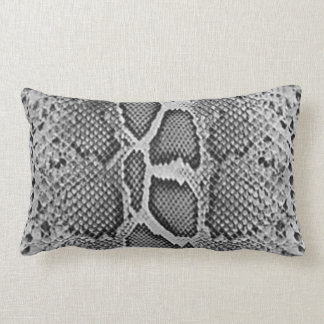 Coussin Rectangle Conception de peau de serpent, motif d'impression